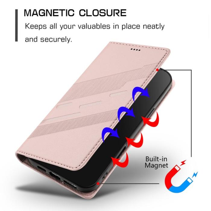 OEM - Plånboksfodral för Samsung Galaxy S26 Konstläder Ställ - Rosa