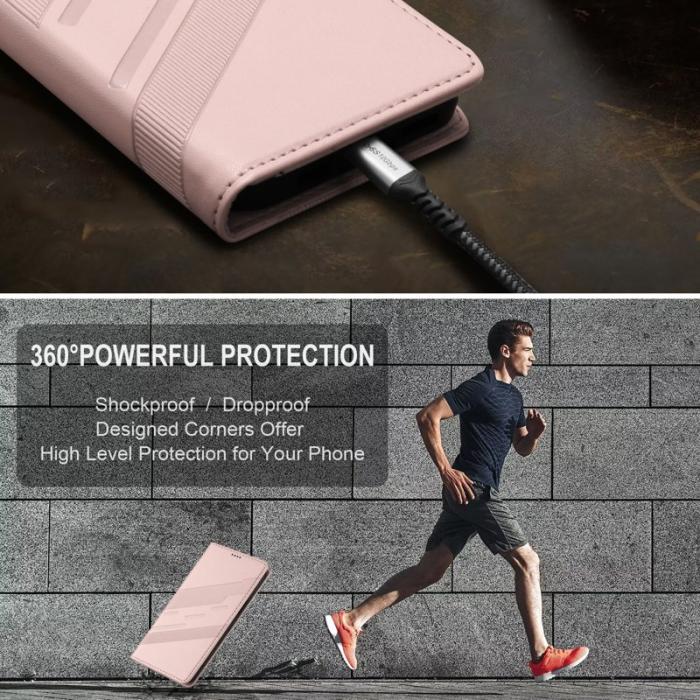 OEM - Plånboksfodral för Samsung Galaxy S26 Konstläder Ställ - Rosa