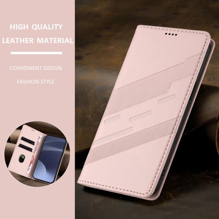 OEM - Plånboksfodral för Samsung Galaxy S26 Konstläder Ställ - Rosa