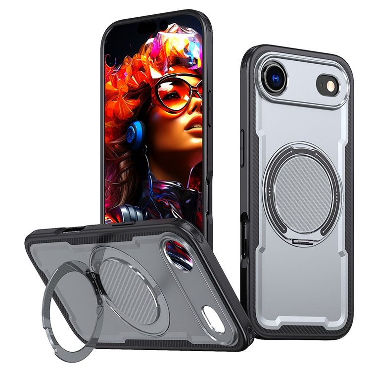 iPhone Air Mobilskal MagSafe TPU+PC Kickstand - Grå | 2353 | AlltMobil