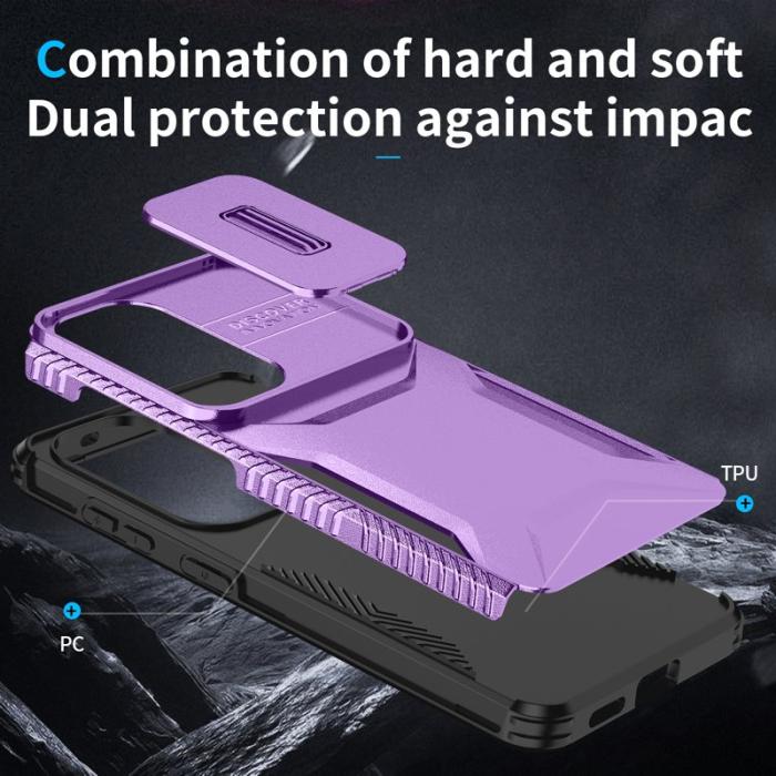 OEM - Mobilskal för Samsung Galaxy S26 Camshield TPU + PC - Lila