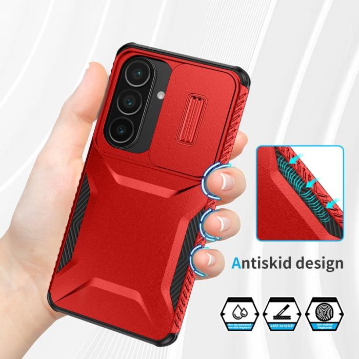 OEM - Mobilskal för Samsung Galaxy S26 Camshield TPU + PC - Röd
