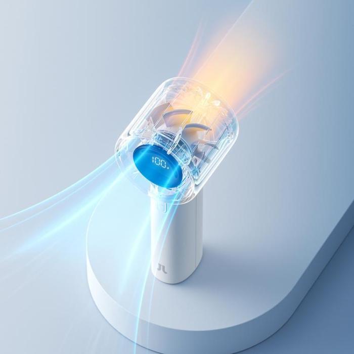 Jisulife - Jisulife Bärbar USB Handfläkt 5000 mAh Fan 10S - Grå