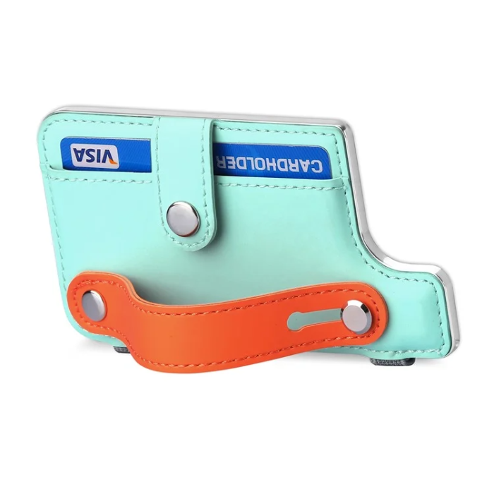 A-One Brand - Korthållare Kickstand PU-läder - Mintgrön