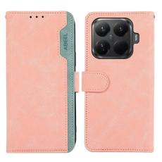 ABEEL - ABEEL Xiaomi 15T Pro Pl&aring;nboksfodral Splicing Konstl&auml;der RFID-Skydd - Rosa