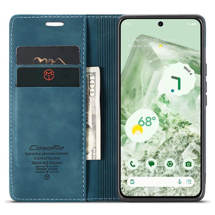 Caseme - CASEME 013 Series Mobilskal till Google Pixel 8a KonstLäder - Blå