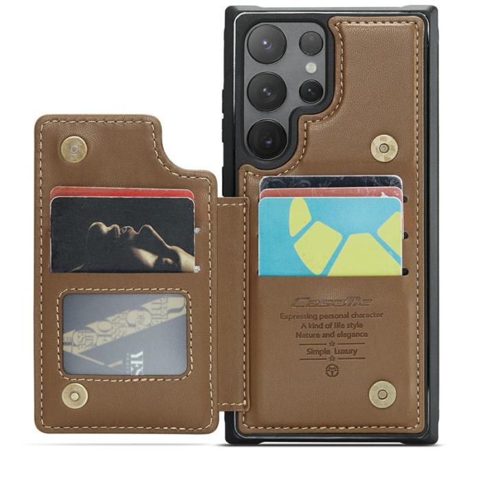 Caseme - CASEME C22 Fodral för Samsung Galaxy S24 Ultra - Brun