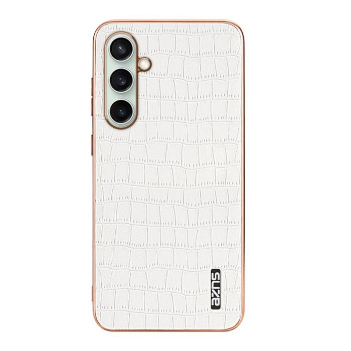 AZNS - AZNS Samsung Galaxy S24 FE Fodral Electroplating PU+TPU - Vit
