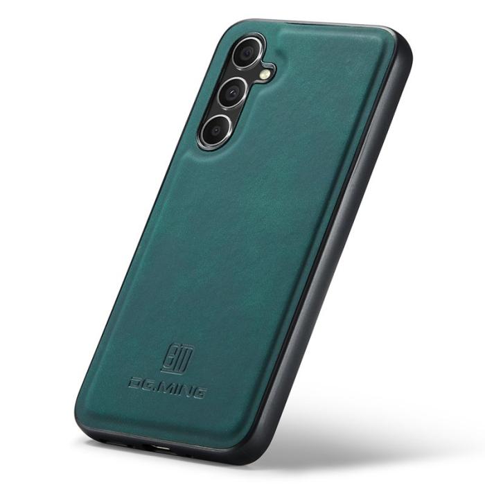 DG.MING - DG.MING Mobilskal till Samsung Galaxy S25 PU Läder Hybrid Grön