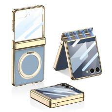 GKK - GKK Samsung Galaxy Z Flip7 Fodral Kickstand PU PC - Bl&aring;
