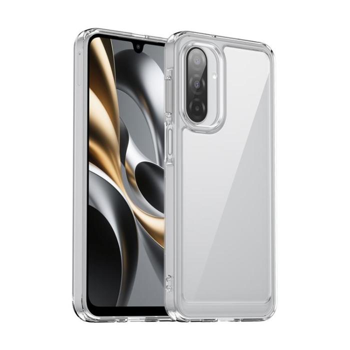 WANLONFENG - WANLONFENG Galaxy A17 Mobilskal Acrylic Med Härdat glas - Transparent
