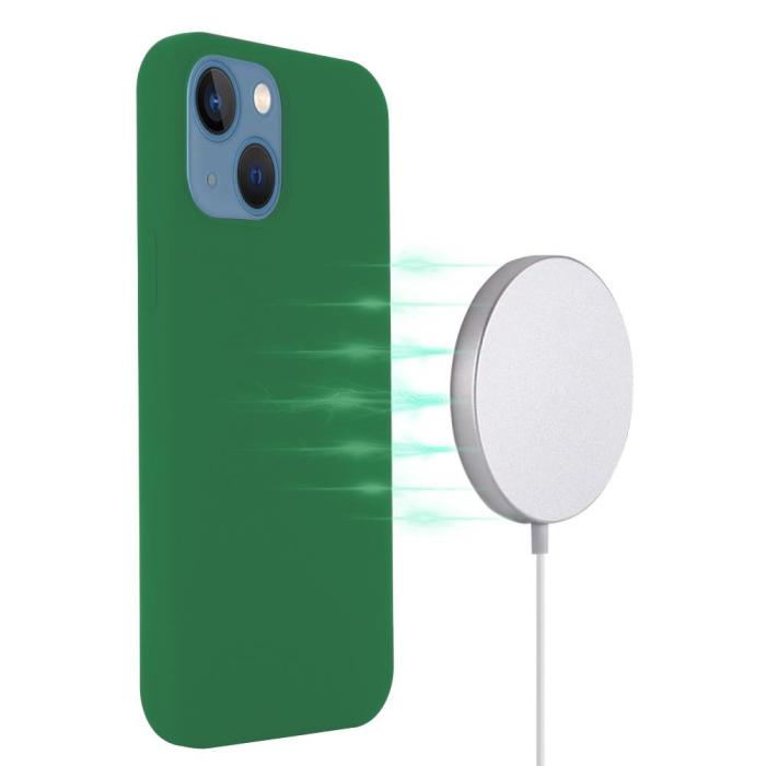 OEM - MagSafe Liquid Silicone Skal iPhone 13 - Grön