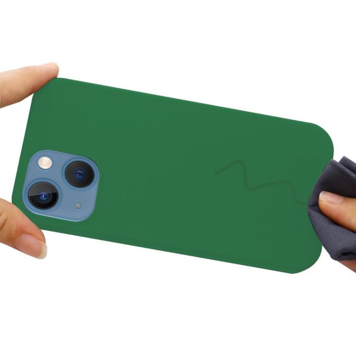 OEM - MagSafe Liquid Silicone Skal iPhone 13 - Grön