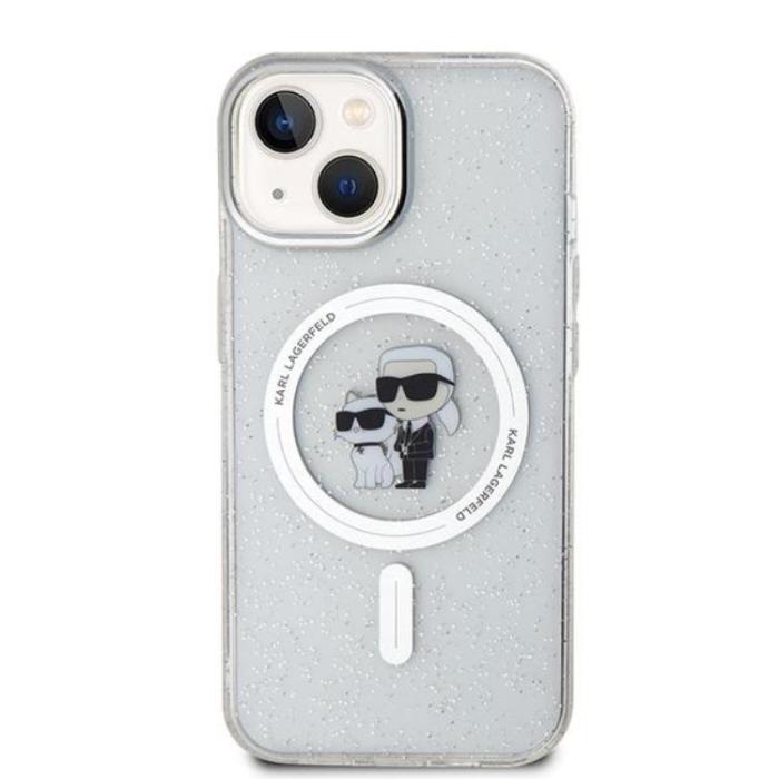 KARL LAGERFELD - Karl Lagerfeld iPhone 15 Mobilskal Magsafe Glitter - Clear