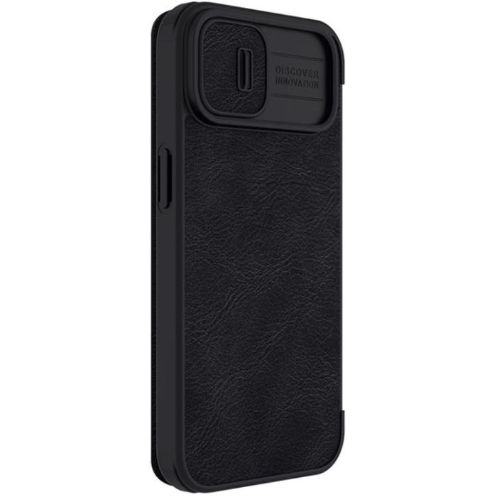 Nillkin - Nillkin iPhone 14 Plånboksfodral QinPro Läder - Svart