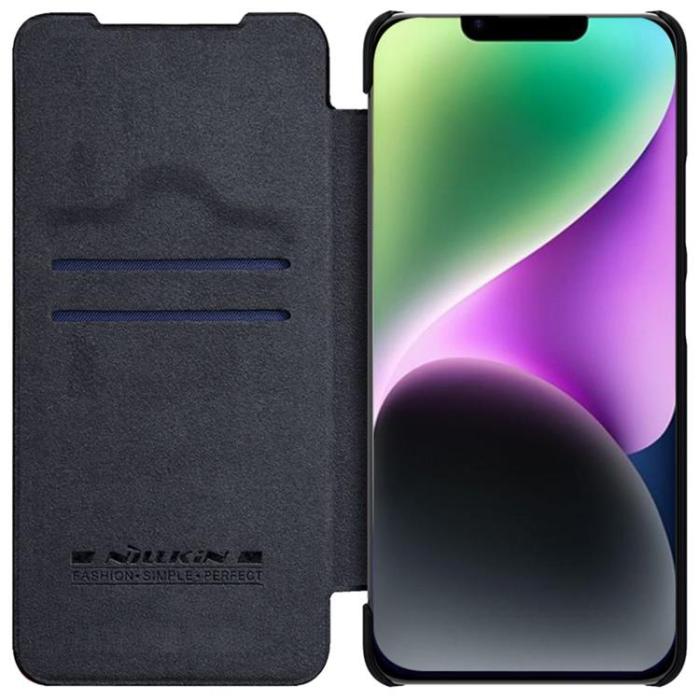 Nillkin - Nillkin iPhone 14 Plus Plånboksfodral QinPro Läder - Svart