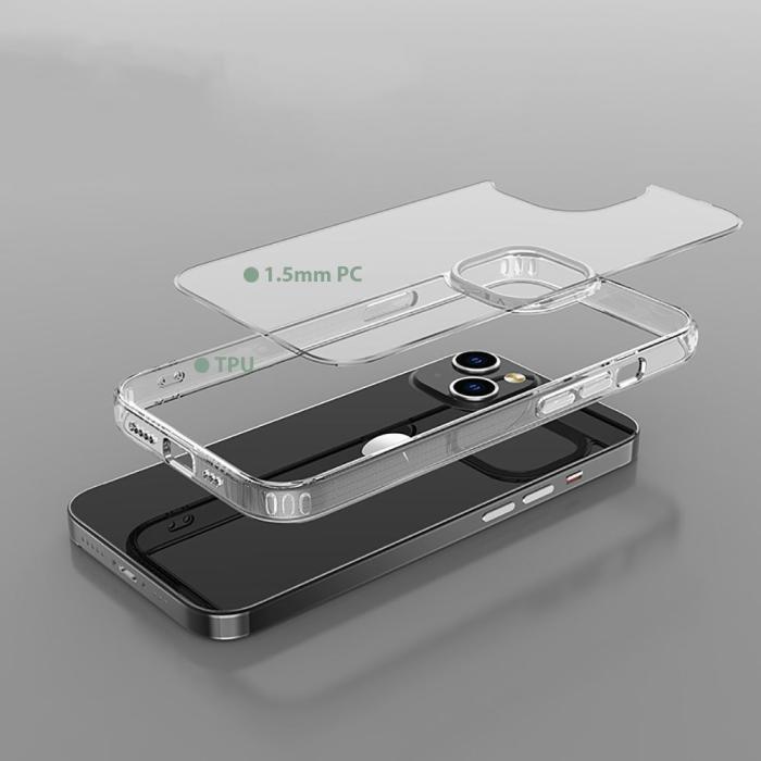 Tech-Protect - Tech-Protect iPhone 14 Skal Flexair Hybrid - Clear