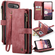 Caseme - CASEME Google Pixel 10 Pro/10 Plånboksfodral Zipper C30 - Röd