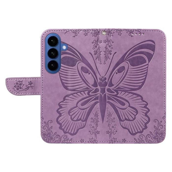 OEM - Samsung Galaxy S26 Plus Skal PU Läder Folio Flip - Ljus Lila