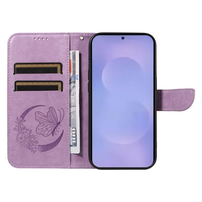 OEM - Samsung Galaxy S26 Plus Skal PU Läder Folio Flip - Ljus Lila