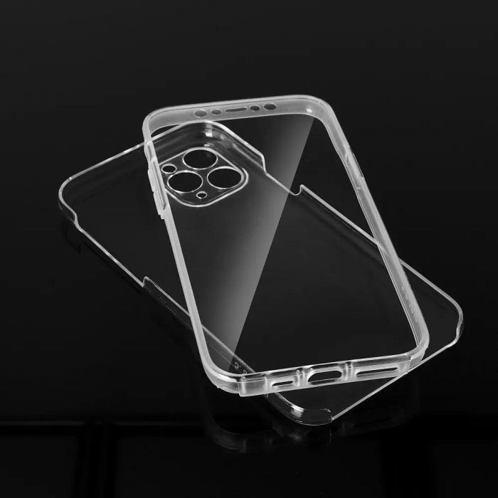 OEM - iPhone 14 Pro Skal 360 Full Cover Hårdplast Transparant