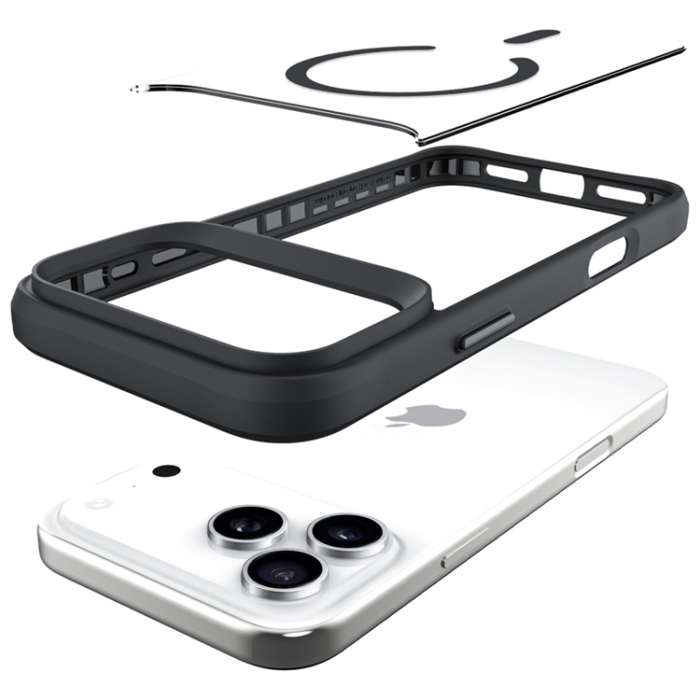 3MK - 3MK iPhone 17 Pro Max Mobilskal MagSafe Satin Armor - Transparent