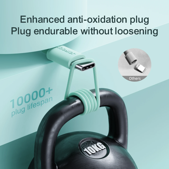 Joyroom - Joyroom USB-C till USB-A kabel 2m - Grön