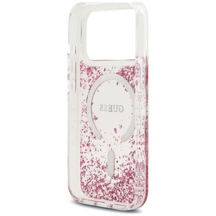 Guess - Guess Mobilskal För iPhone 18 Pro/17 Pro Magsafe Resin Bottom Glitter