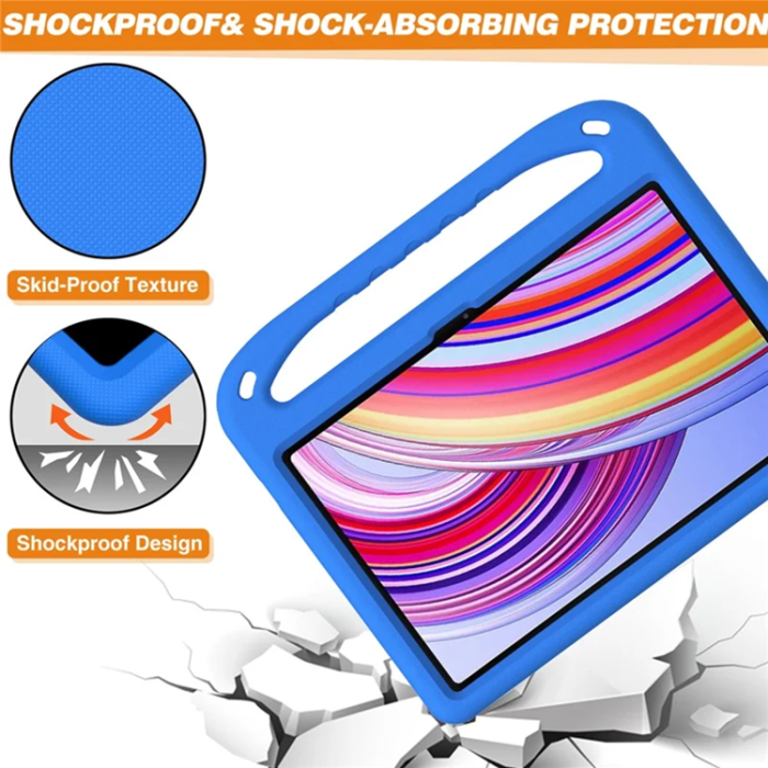 A-One Brand - Xiaomi Redmi Pad Pro/5G/Poco Pad Skal EVA Handgrepp Kickstand - Blå