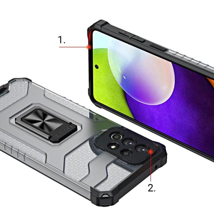 OEM - Galaxy A13 5G Skal Ring Crystal - Svart