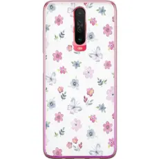 Gustaf - Mobilskal till Xiaomi Redmi K30 med Blommor och fj&auml;rillar