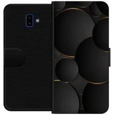 Gustaf - Pl&aring;nboksfodral till Samsung Galaxy J6+ med Lyxig Cirklar
