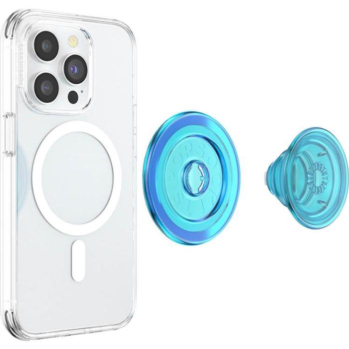 PopSockets - POPSOCKETS PopGrip för Magsafe - Electric Blå Transparent