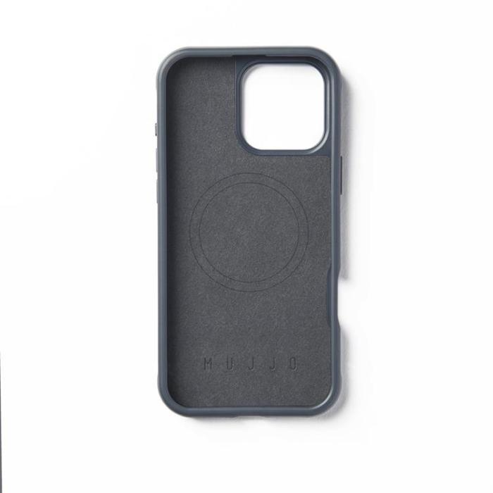 Mujjo - Mujjo iPhone 16 Pro Max Mobilskal MagSafe Shield - Stålblå