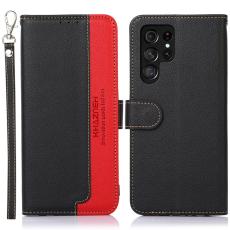 KHAZNEH - KHAZNEH Samsung Galaxy S26 Ultra Fodral PU L&auml;der RFID Skydd - Svart