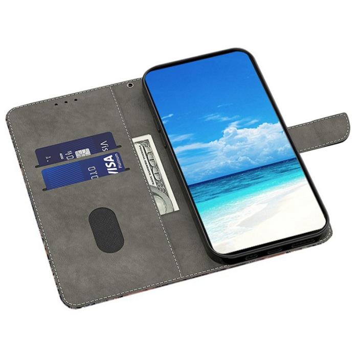 OEM - Samsung Galaxy S26 Fodral Ställning Mönstertryck Konstläder - Spetsfjäril