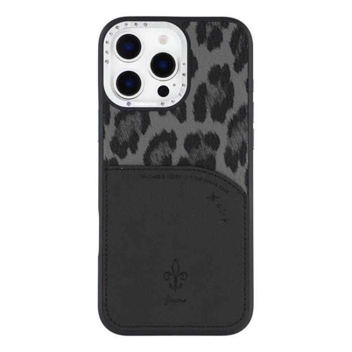JAUCASE - JAUCASE iPhone 16 Pro Mobilskal MagSafe korthållare - Svart