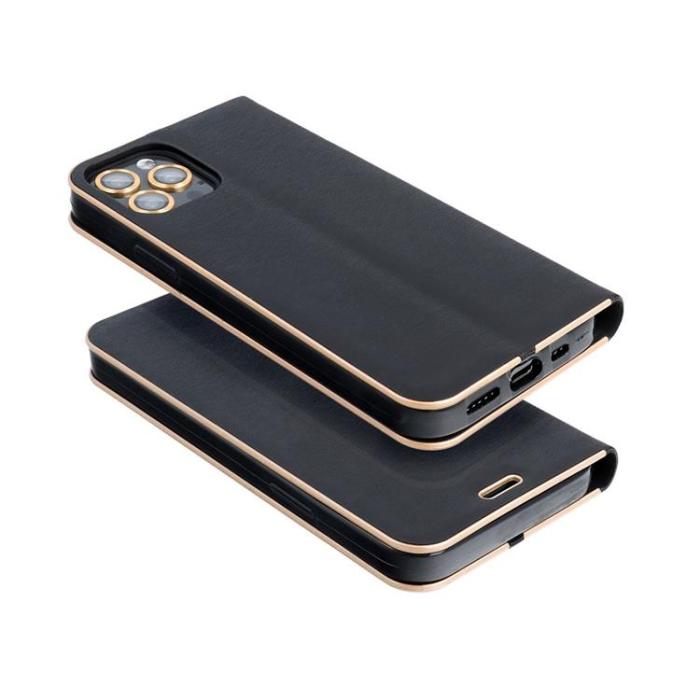 OEM - Galaxy S25 Plus Plånboksfodal Luna Guld - Svart