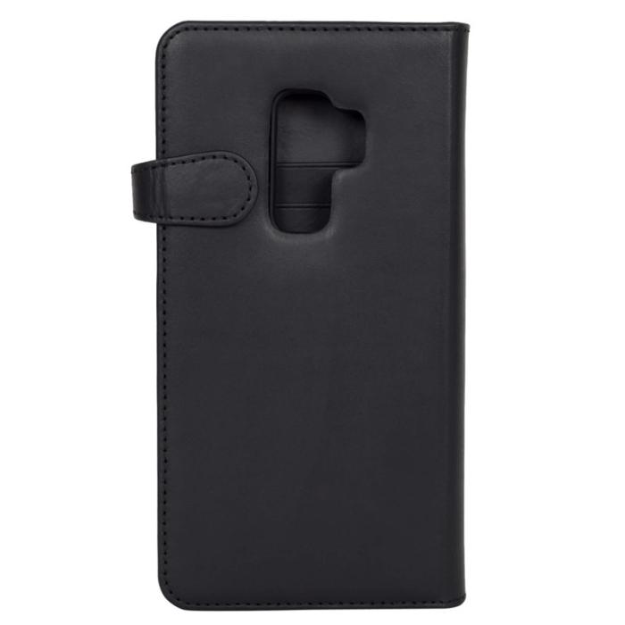 BUFFALO - BUFFALO äkta läder Plånboksfodral Samsung Galaxy S9 Plus - Svart
