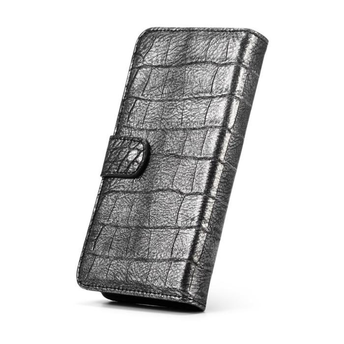 UTGATT4 - WHATIF Croco Plånboksfodral Samsung Galaxy S9 Plus - Svart