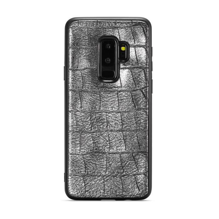 UTGATT4 - WHATIF Croco Plånboksfodral Samsung Galaxy S9 Plus - Svart