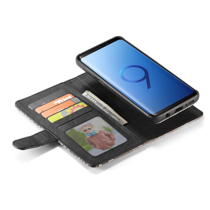 UTGATT4 - WHATIF Croco Plånboksfodral Samsung Galaxy S9 Plus - Svart