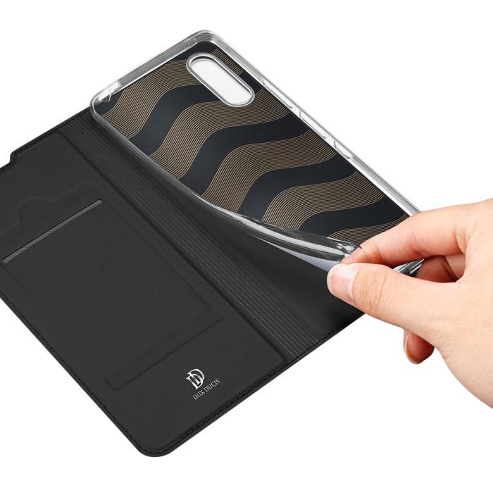 UTGATT1 - DUX DUCIS Läder Plånboksfodral Sony Xperia L4 - Svart