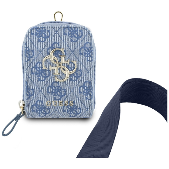 Guess - Guess Universal Mobilrem med Plånbok 4G Metal Logo - Blå