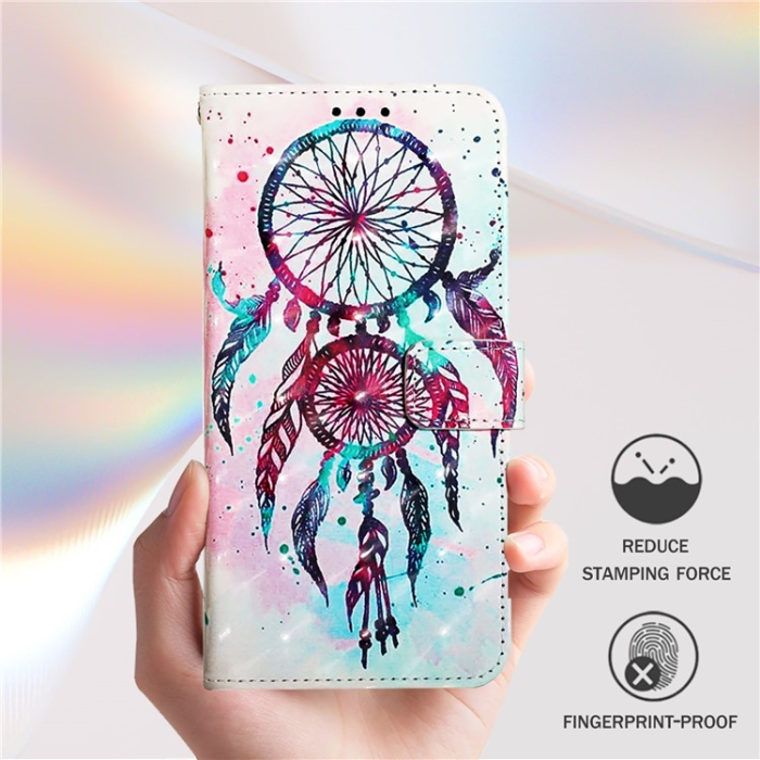 A-One Brand - iPhone 16 Pro Max Plånboksfodral Printing Pattern Med Rem
