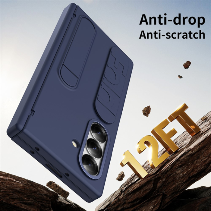 A-One Brand - Galaxy Z Fold 7 Mobilskal Kickstand Armband - Blå