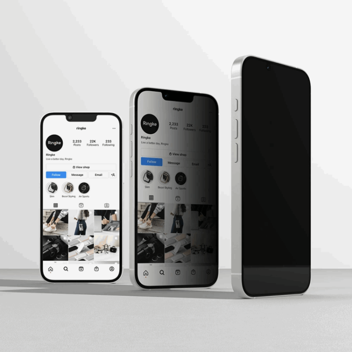 Ringke - [2-Pack] Ringke iPhone 16e/14/13 Pro/13 Härdat Glas Skärmskydd Privacy