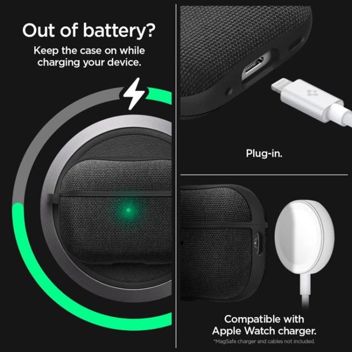 Spigen - Spigen Airpods Pro 1/2 Skal Urban Fit - Svart