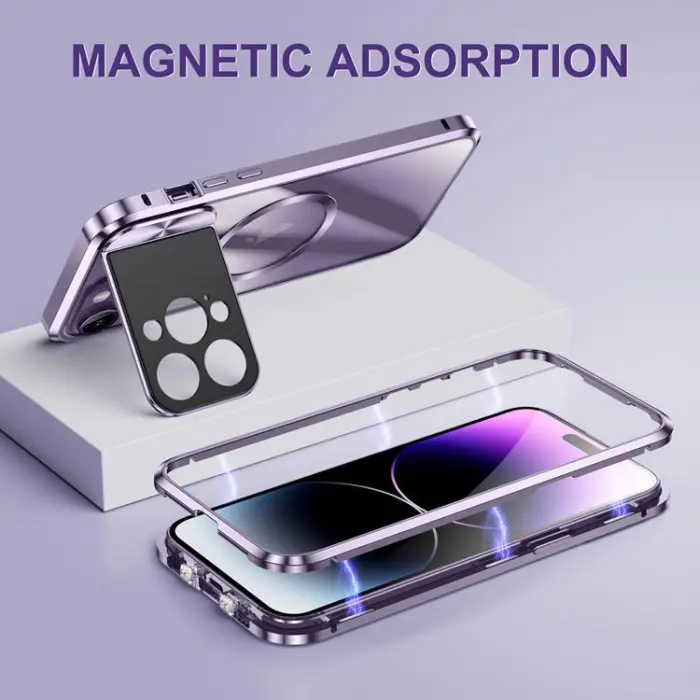 Boom of Sweden - BOOM iPhone 14 Mobilskal Magsafe Metall Frame - Silver
