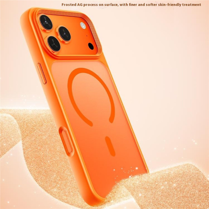 A-One Brand - iPhone 17 Pro Max Mobilskal MagSafe Skin-Feel Rubberized - Orange